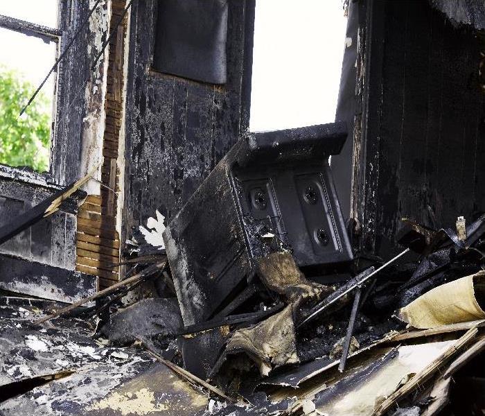 A kitchen fire destroys a home
